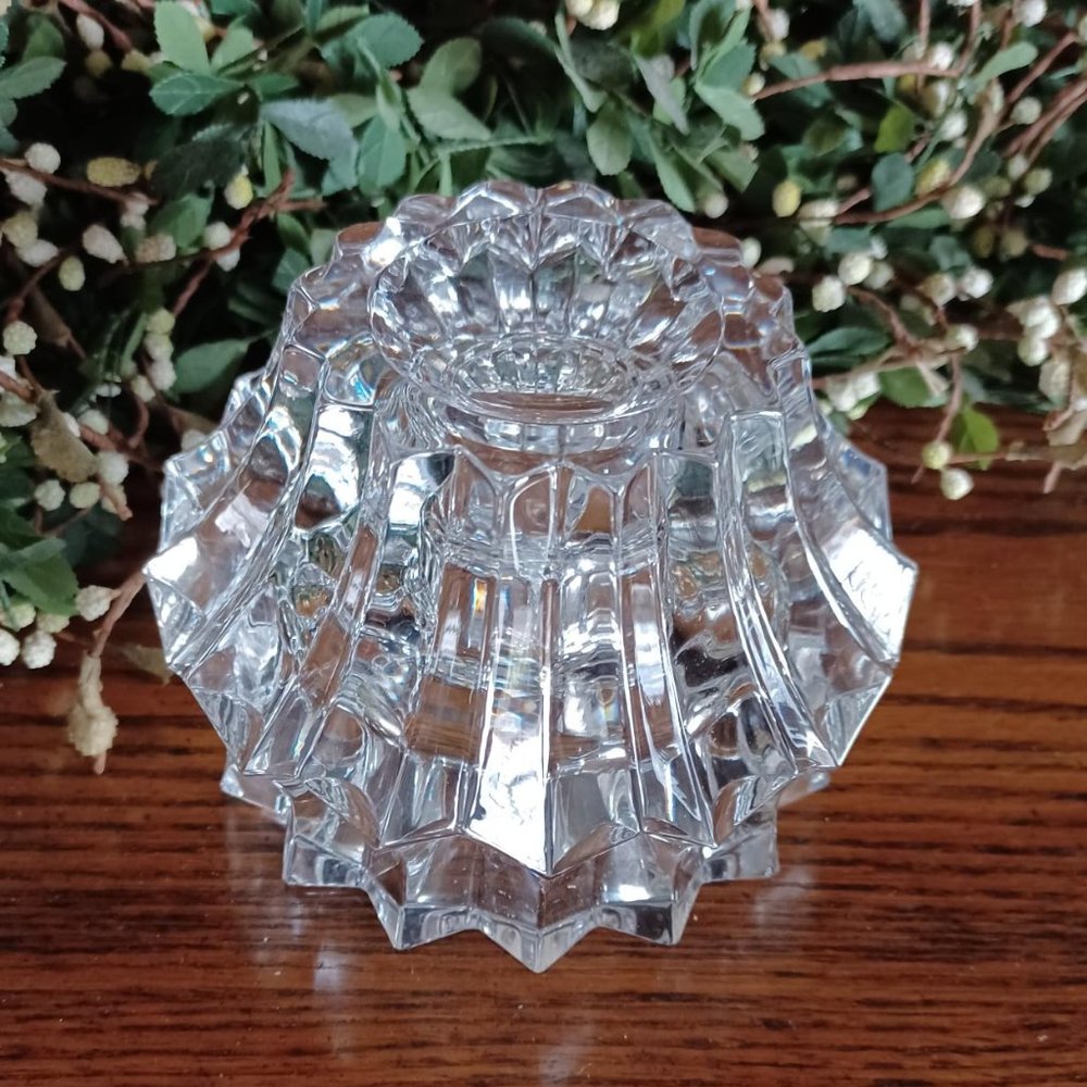 Beautiful Cut Glass/Crystal Votive Candle Holder, excellent condition - Picture 3 of 3